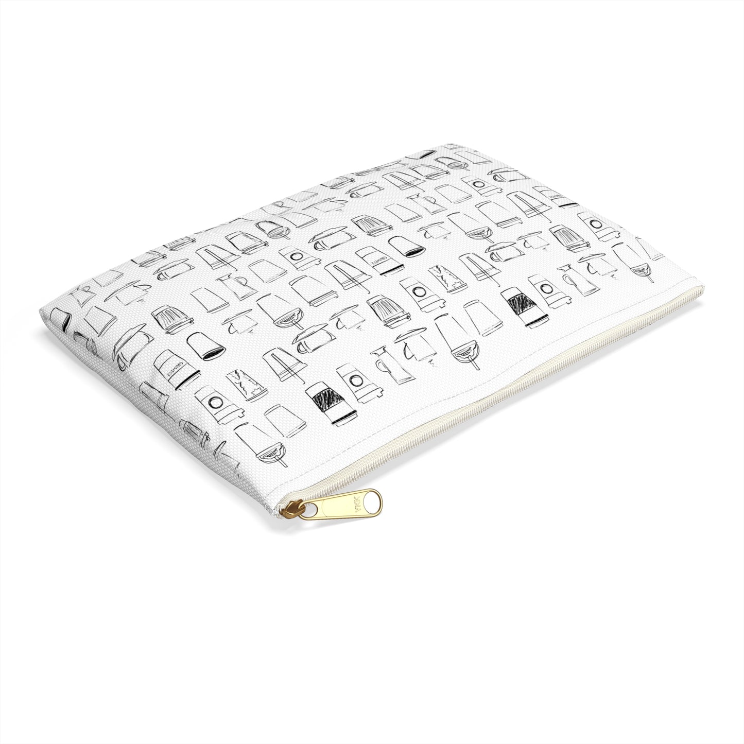Coffee cups illustration, Accessory Pouch
