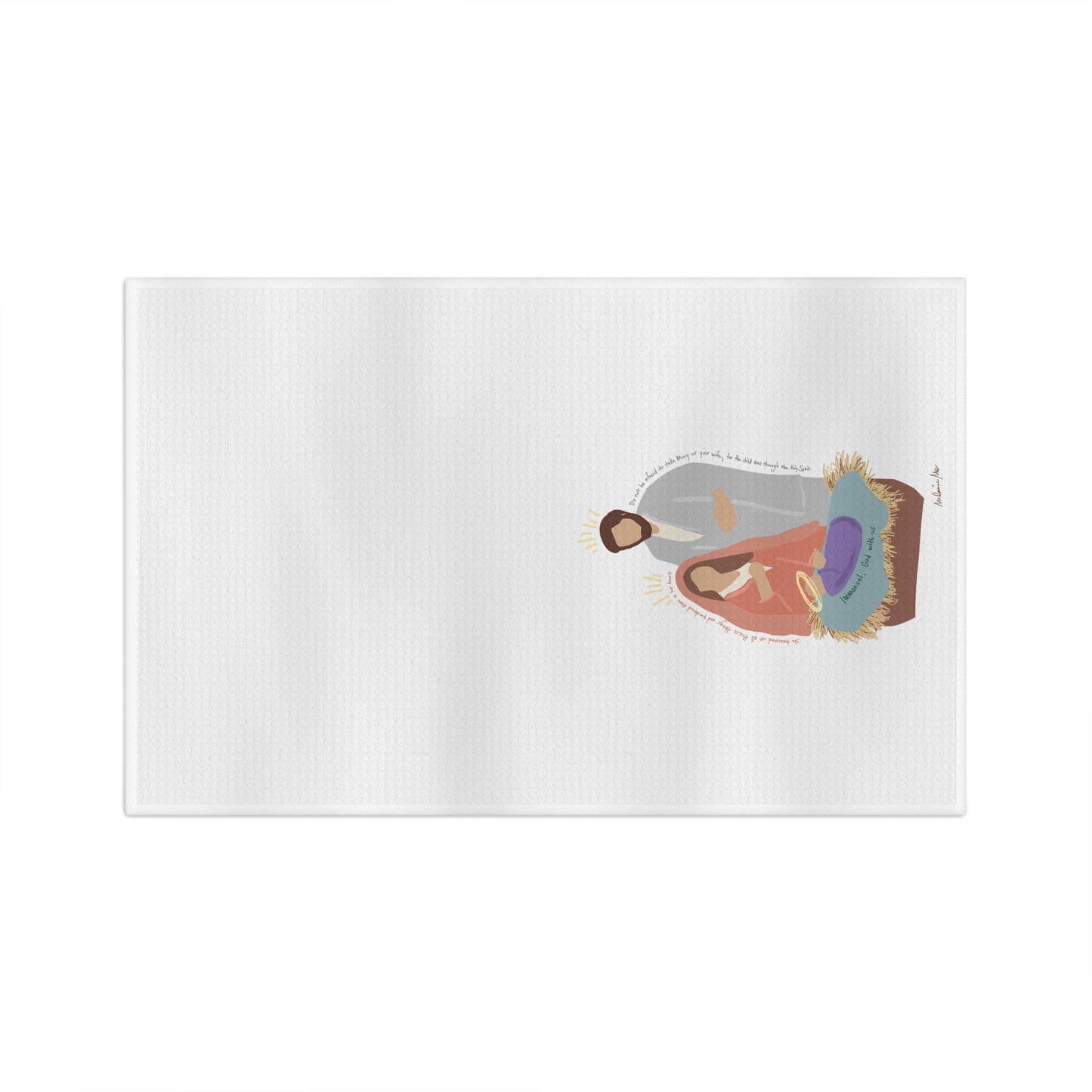 Nativity, Microfiber Tea Towel