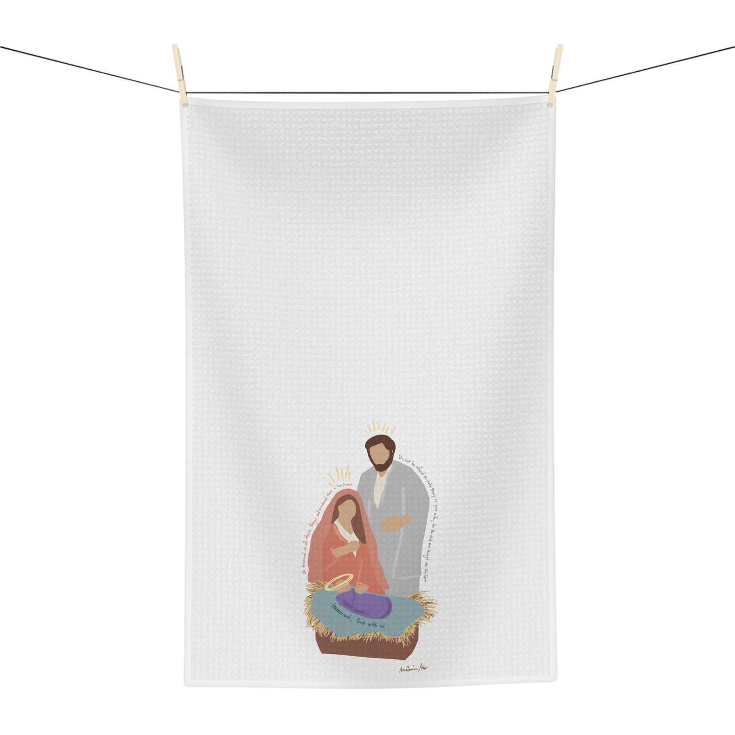 Nativity, Microfiber Tea Towel