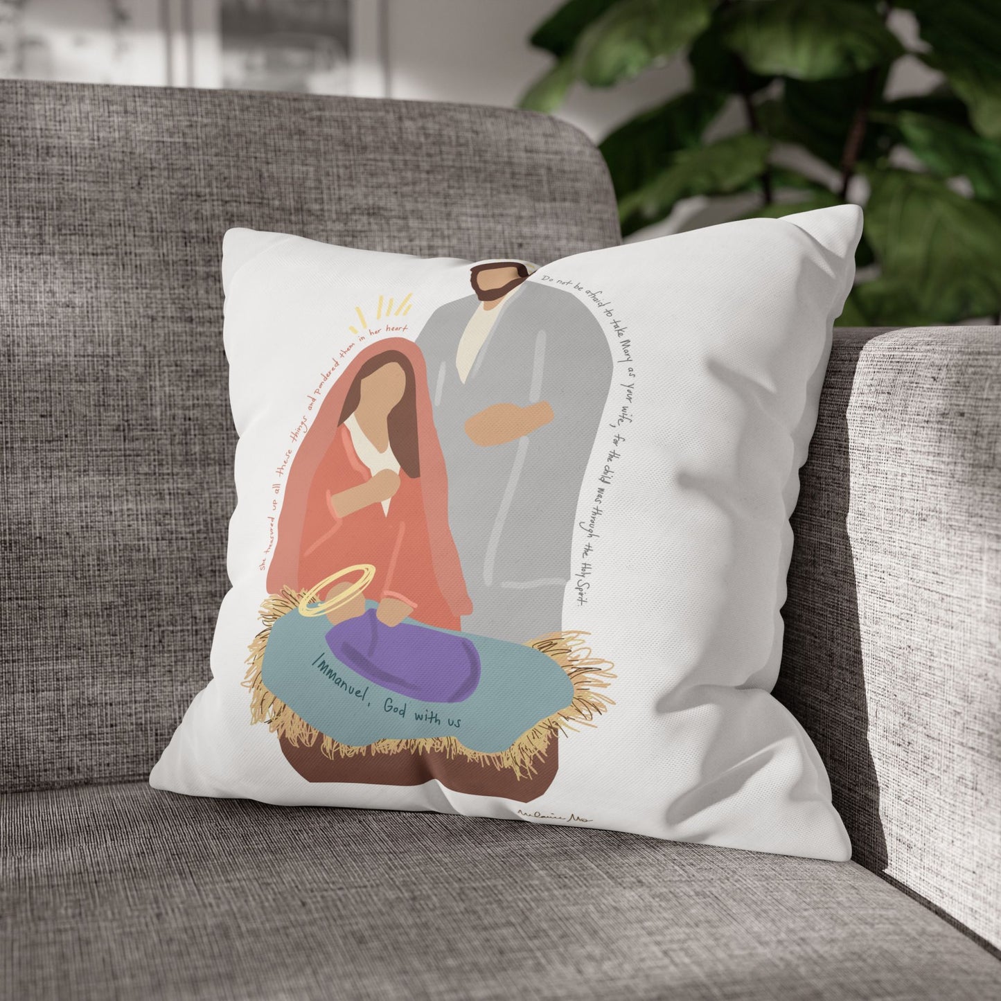 Nativity, Festive Pillowcase