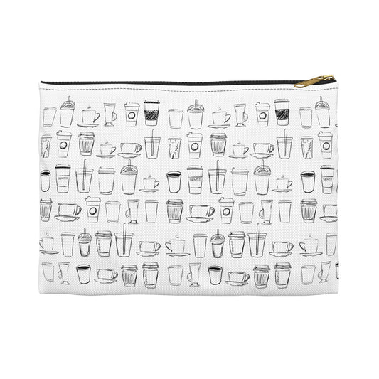 Coffee cups illustration, Accessory Pouch